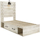 Cambeck Whitewash Side Storage Platform Youth Bedroom Set