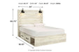 Cambeck Whitewash Queen Platform Bed with 4 Storage Drawers -  Ashley - Lara Furniture