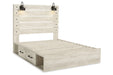 Cambeck Whitewash Queen Platform Bed with 4 Storage Drawers -  Ashley - Lara Furniture