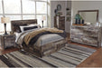 Derekson Multi Gray Queen Platform Bed with 4 Storage Drawers -  Ashley - Lara Furniture