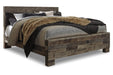 Derekson Multi Gray King Panel Bed -  - Lara Furniture