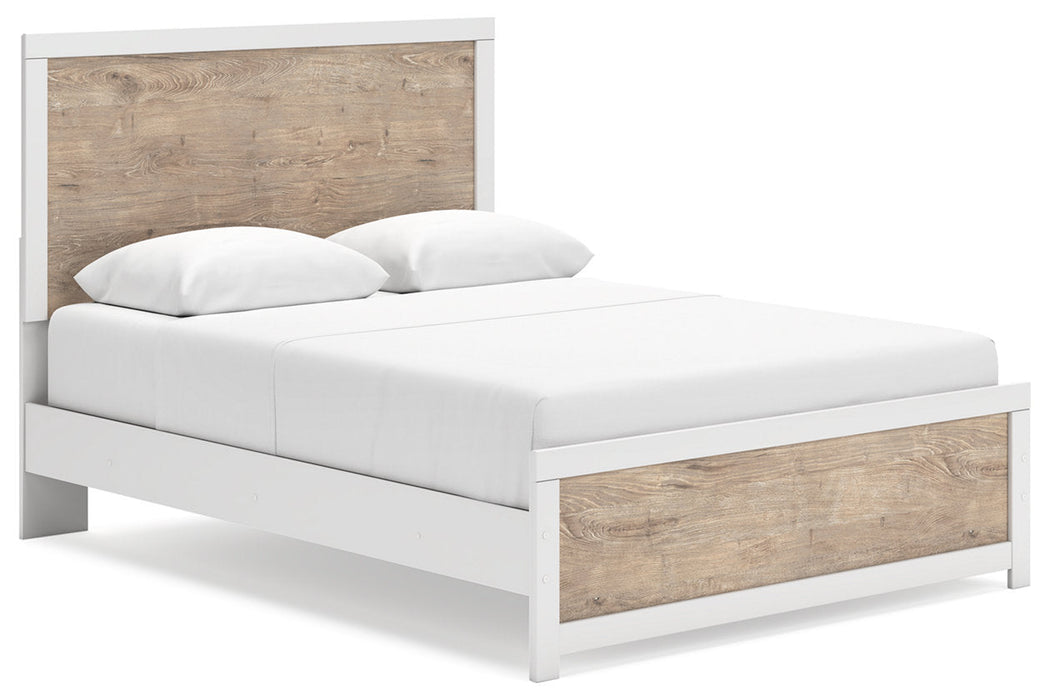 Charbitt Two-tone Queen Panel Bed -  Ashley - Lara Furniture