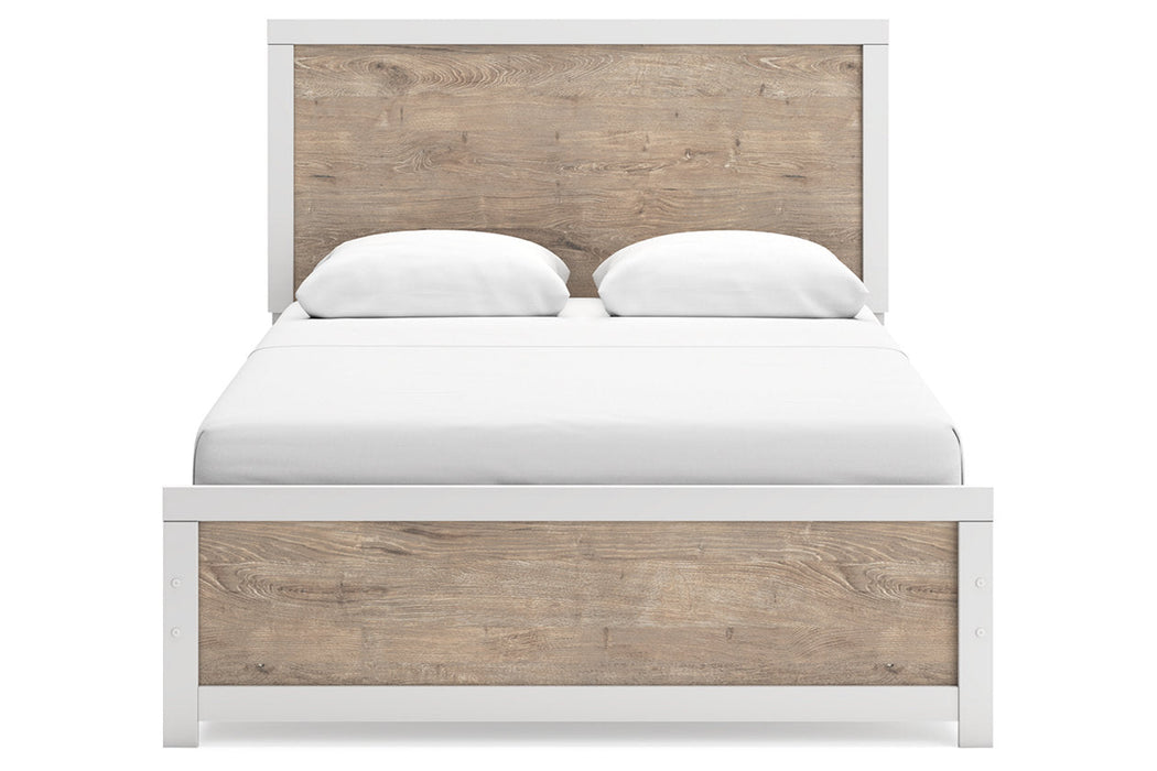 Charbitt Two-tone Queen Panel Bed -  Ashley - Lara Furniture