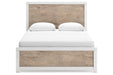 Charbitt Two-tone Queen Panel Bed -  Ashley - Lara Furniture