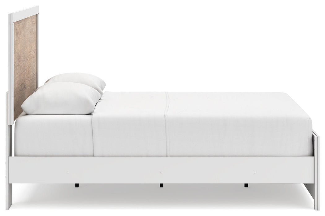 Charbitt Two-tone Queen Panel Bed -  Ashley - Lara Furniture