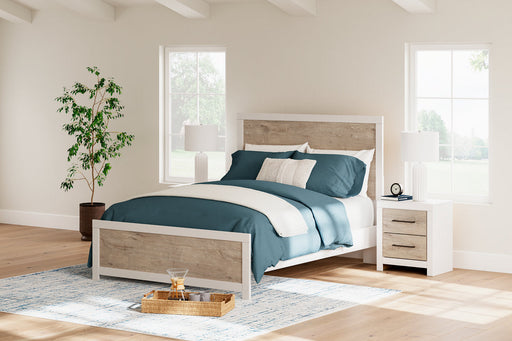 Charbitt Two-tone Queen Panel Bed -  Ashley - Lara Furniture