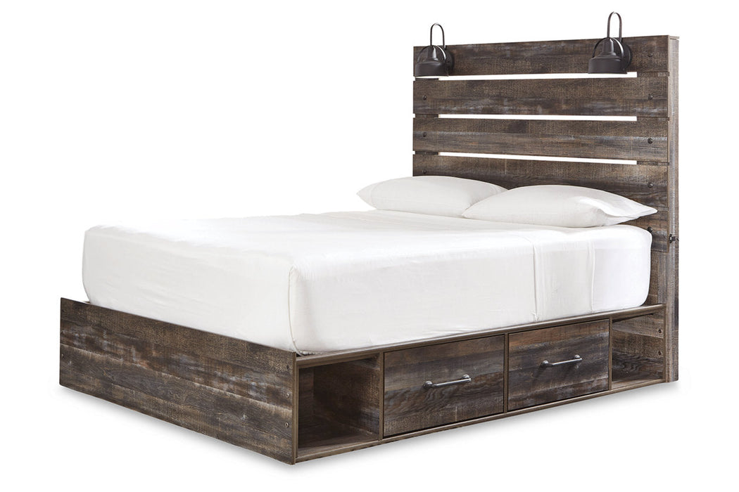 Drystan Multi Queen Panel Bed with 2 Storage Drawers