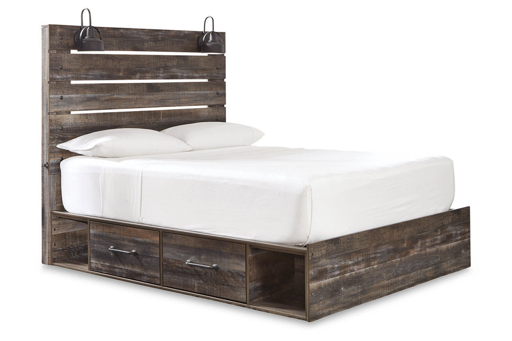 Drystan Multi Queen Platform Bed with 2 Storage Drawers -  Ashley - Lara Furniture