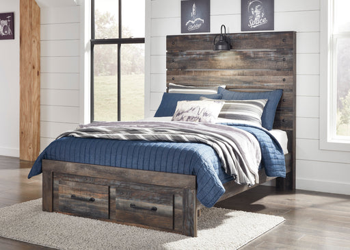 Drystan Brown Youth Footboard Storage Bedroom Set - Lara Furniture