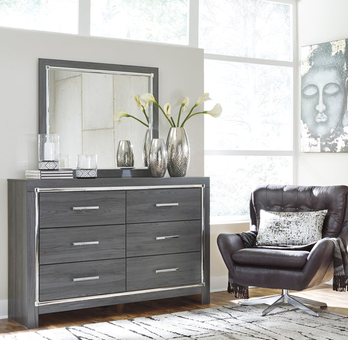 Lodanna Gray Youth LED Storage Bedroom Set - Lara Furniture