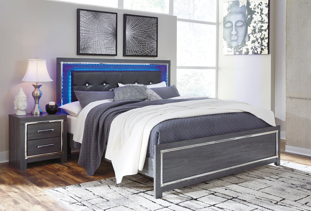 Lodanna Gray LED Platform Bedroom Set