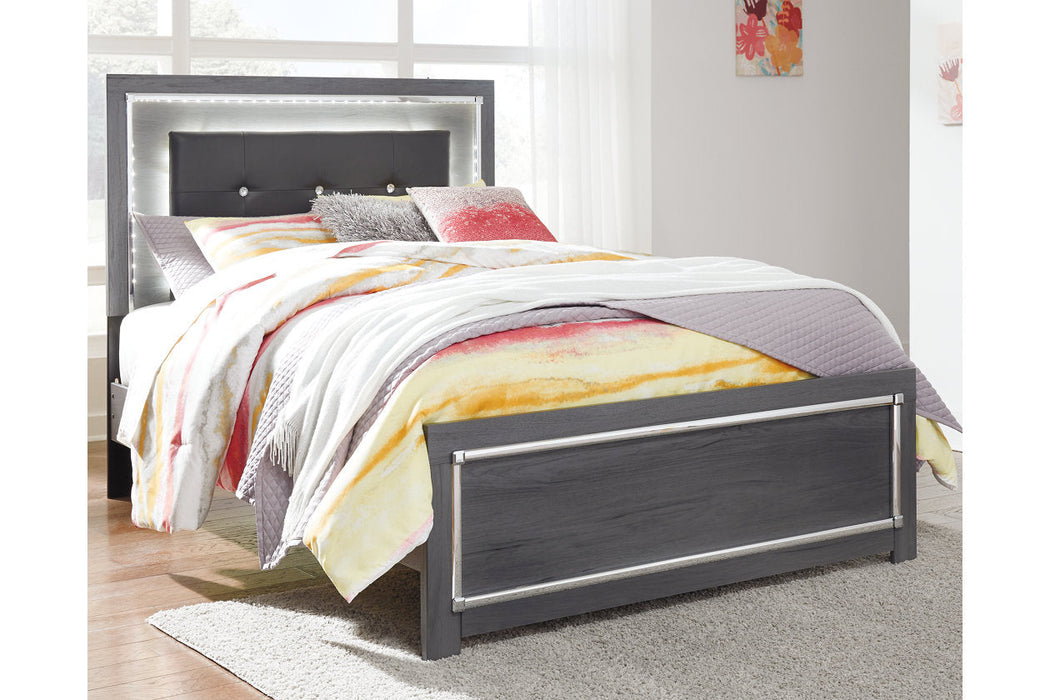 Lodanna Gray Full Panel Bed