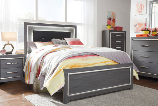 Lodanna Gray Youth LED Panel Bedroom Set - Lara Furniture