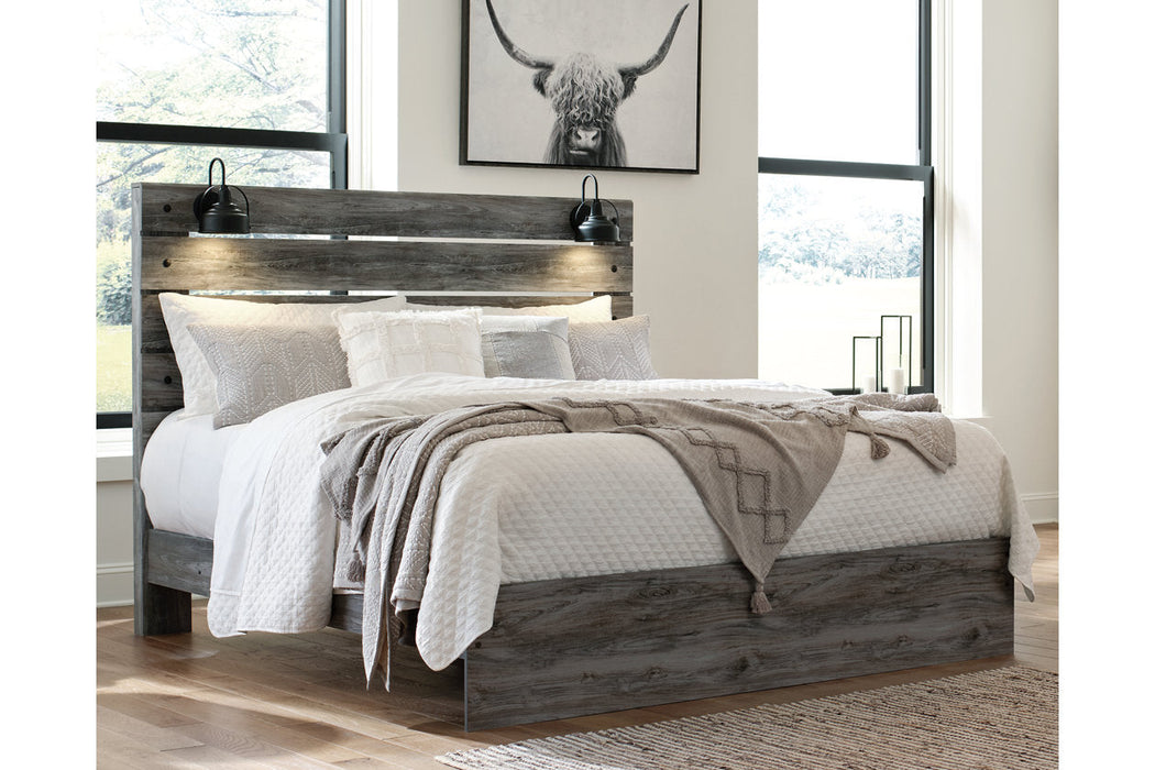 Baystorm Gray King Panel Bed