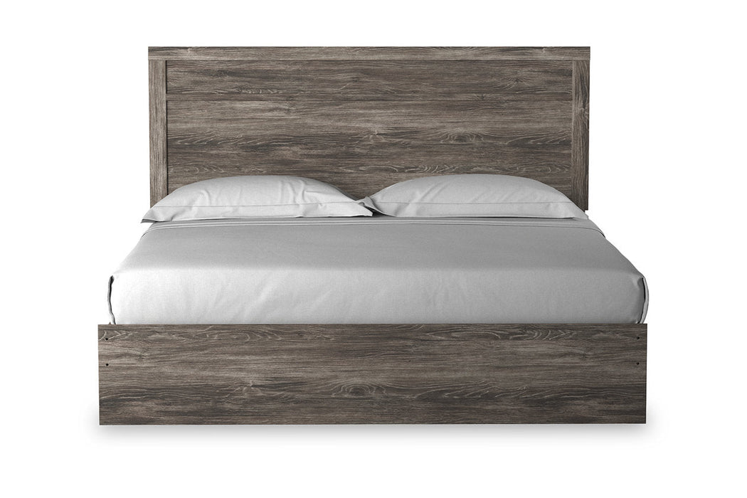 Ralinksi Gray King Panel Bed -  - Lara Furniture