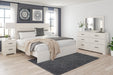 Stelsie White King Panel Bed -  - Lara Furniture