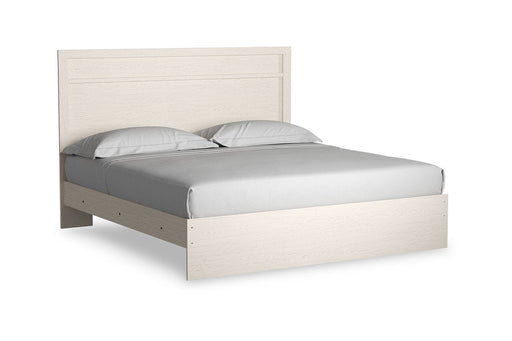 Stelsie White King Panel Bed -  - Lara Furniture