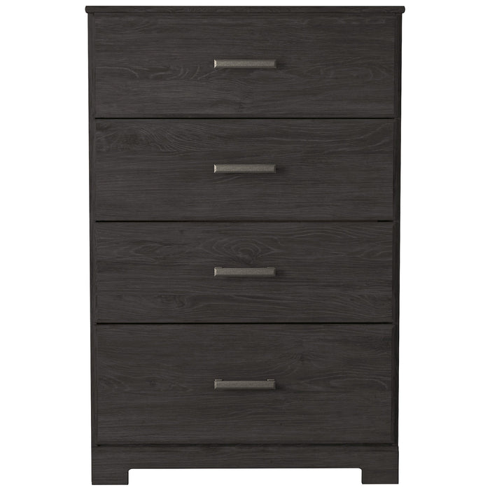 Belachime Black Panel Youth Bedroom Set - Lara Furniture