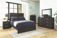 Belachime Black Panel Youth Bedroom Set - Lara Furniture