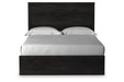 Belachime Black Queen Panel Bed -  - Lara Furniture