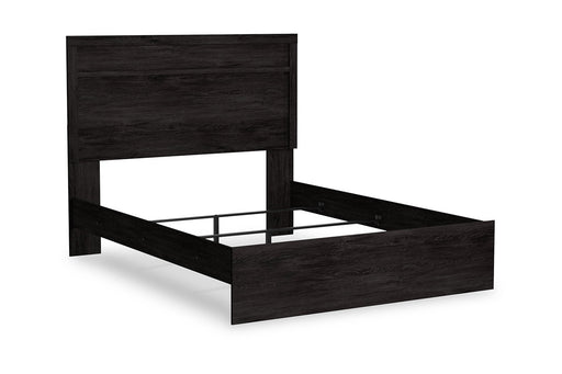 Belachime Black Queen Panel Bed -  - Lara Furniture