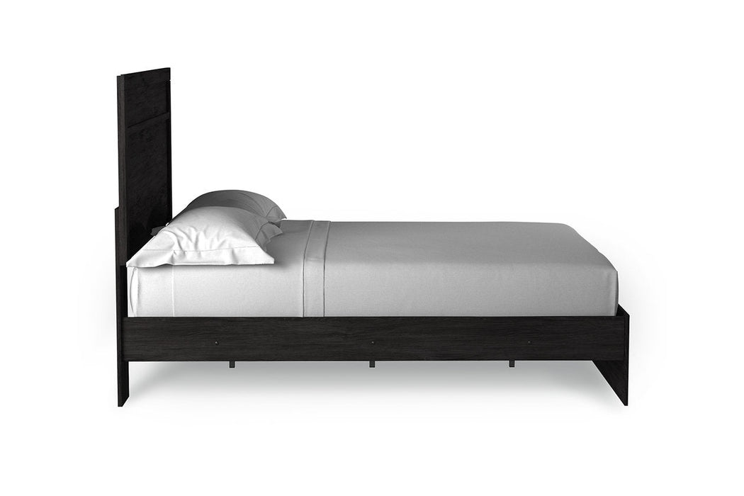 Belachime Black Queen Panel Bed -  - Lara Furniture