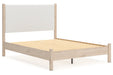 Cadmori Two-tone Queen Upholstered Platform Bed -  Ashley - Lara Furniture