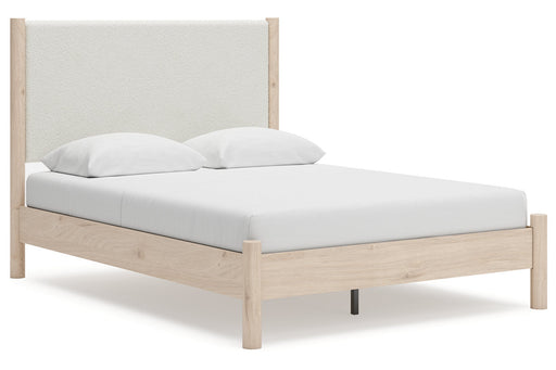 Cadmori Two-tone Queen Upholstered Platform Bed -  Ashley - Lara Furniture