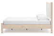 Cadmori Two-tone Queen Upholstered Platform Bed -  Ashley - Lara Furniture