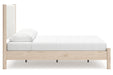 Cadmori Two-tone Queen Upholstered Platform Bed -  Ashley - Lara Furniture