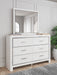 Altyra White LED Upholstered Panel Youth Bedroom Set - Lara Furniture