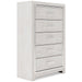 Altyra White LED Upholstered Panel Youth Bedroom Set - Lara Furniture