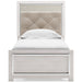 Altyra White LED Upholstered Panel Youth Bedroom Set - Lara Furniture