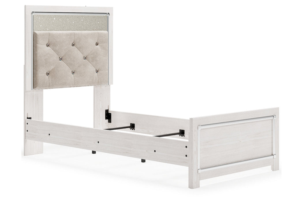 Altyra White Twin Panel Bed