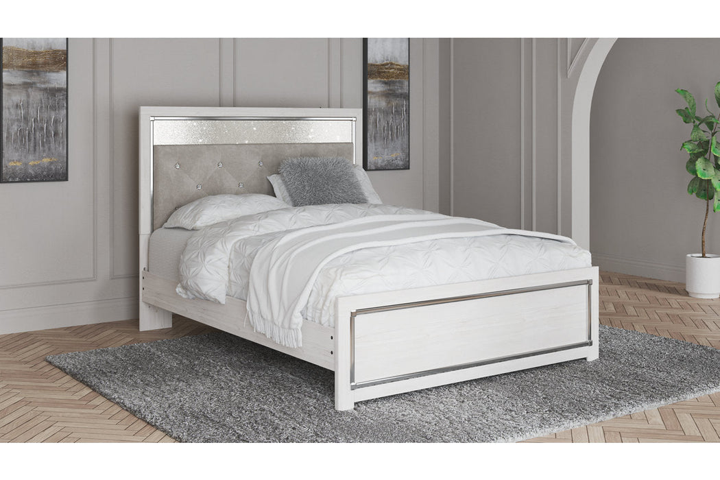 Altyra White Queen Platform Bed -  Ashley - Lara Furniture