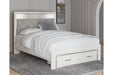 Altyra White Queen Upholstered Storage Platform Bed -  Ashley - Lara Furniture