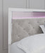 Altyra White LED Upholstered Panel Youth Bedroom Set - Lara Furniture