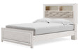 Altyra White Queen Platform Bookcase Bed -  Ashley - Lara Furniture