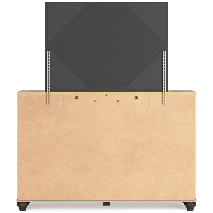 Nanforth Two-Tone  Panel Bedroom Set