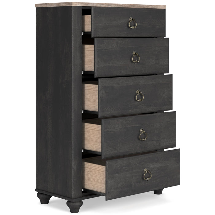 Nanforth Two-tone Chest of Drawers