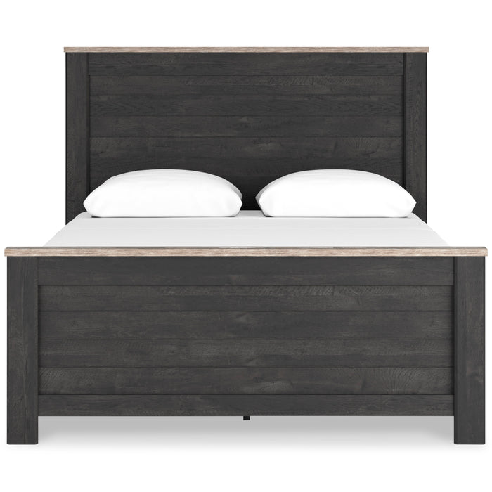 Nanforth  Two-Tone King Panel Bed