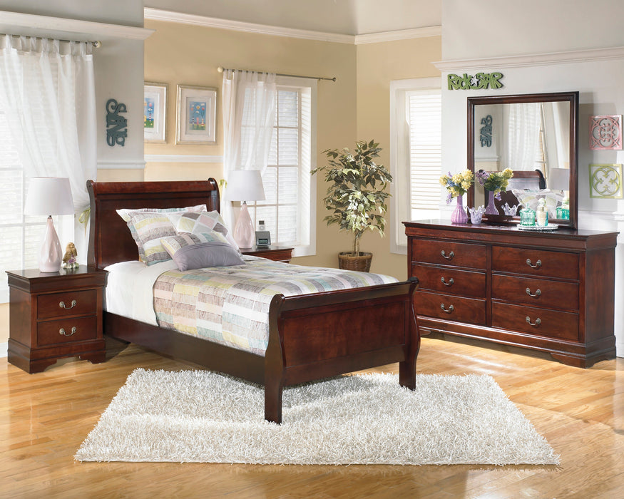 Alisdair Dark Brown Sleigh Youth Bedroom Set - Lara Furniture