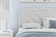 Cayboni Whitewash Queen Panel Bed -  Ashley - Lara Furniture