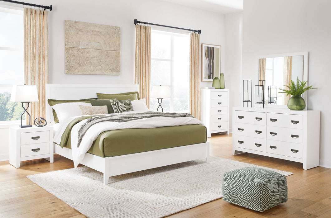 Binterglen White Panel Bedroom Set