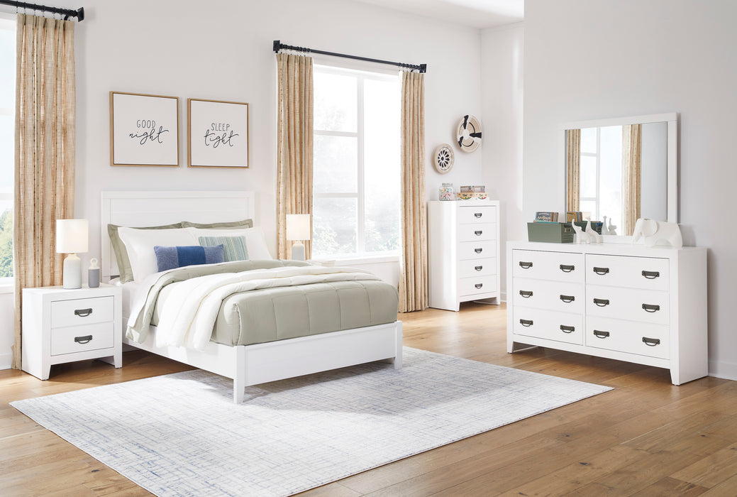 Binterglen White Panel Bedroom Set