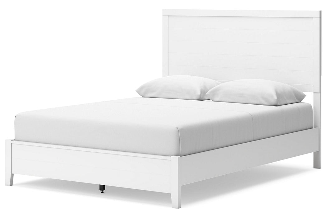 Binterglen White Queen Panel Bed -  Ashley - Lara Furniture