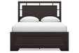 Covetown Dark Brown Queen Panel Bed -  Ashley - Lara Furniture