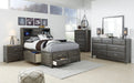 Caitbrook Gray Bookcase Storage Youth Bedroom Set - Lara Furniture