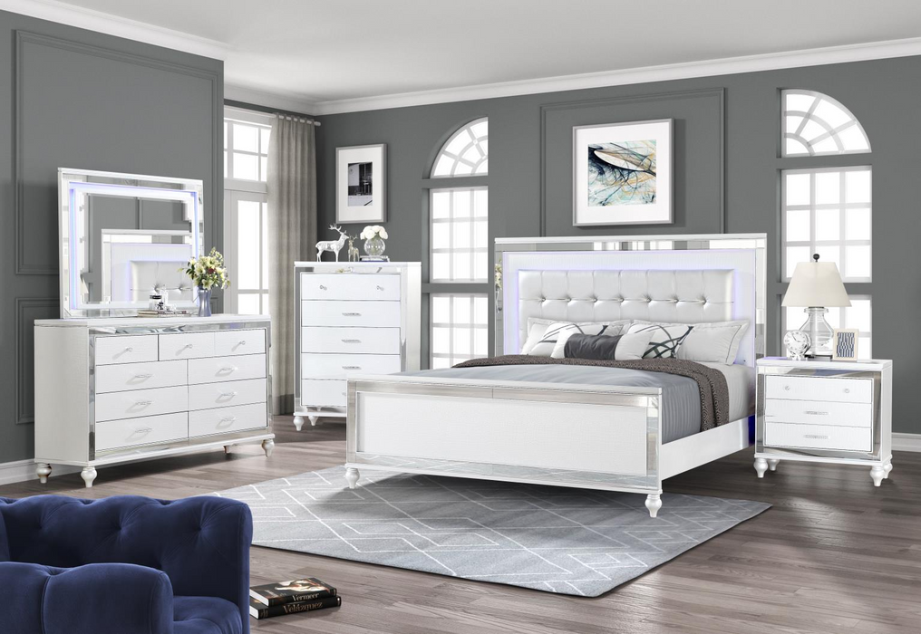 Elmo White  Bedroom Set