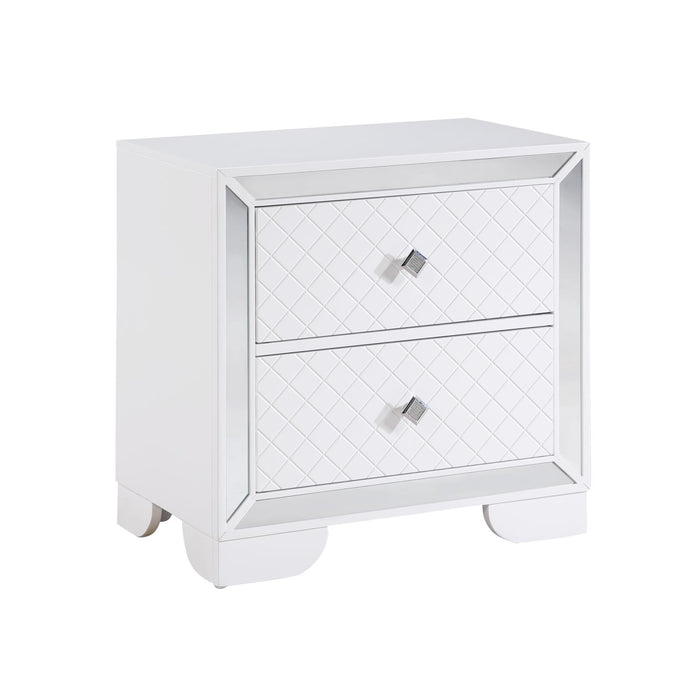 Demi White Panel Bedroom Set